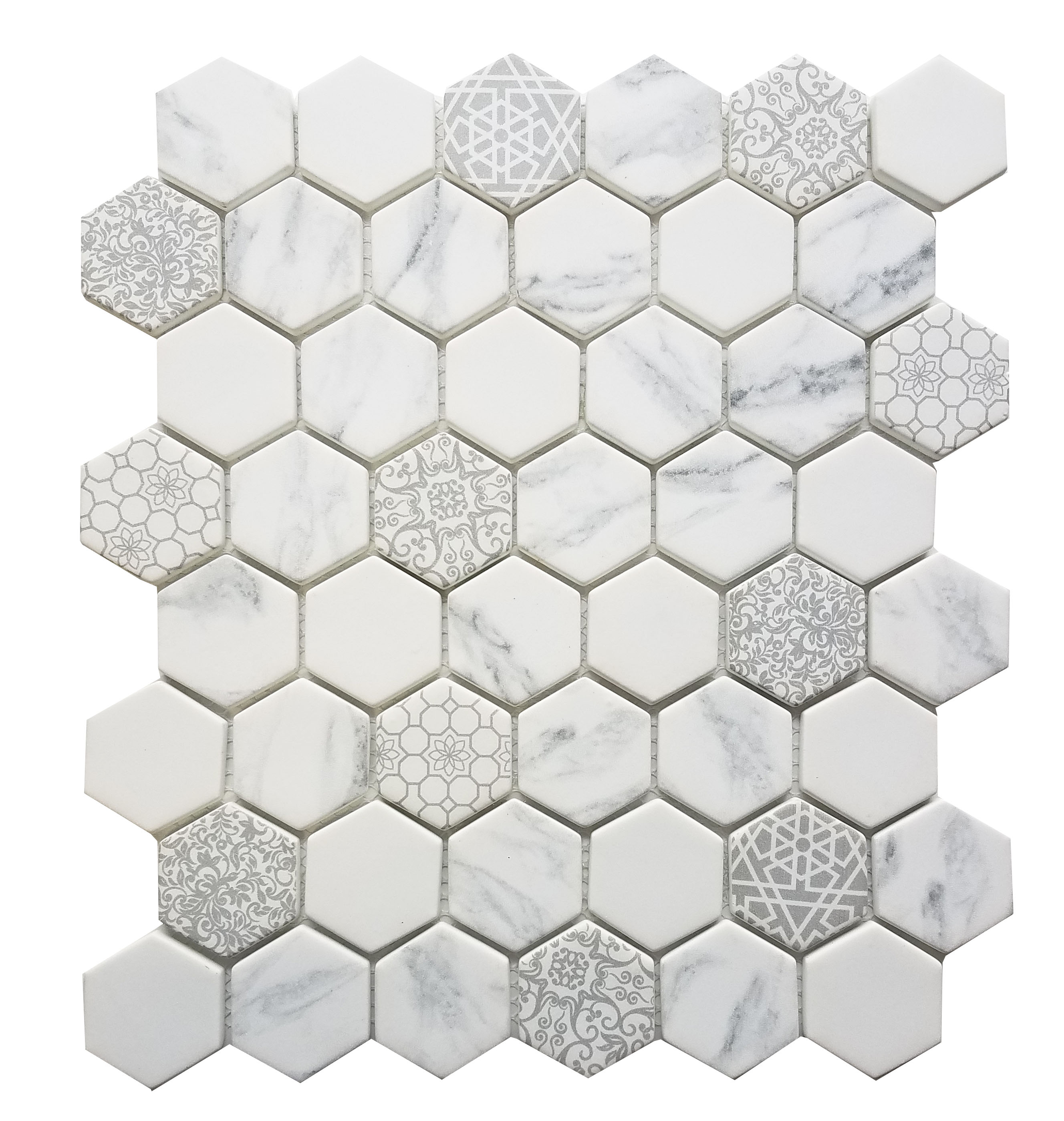 MA100-HX  2 x 2 Hexagon High density recycle glass 
